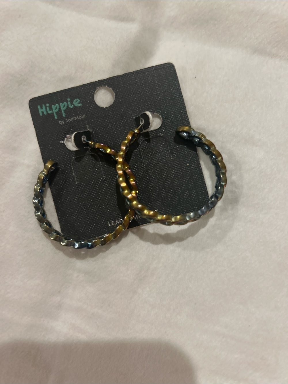 Haute Hippie Multicolor Braided Hoop Earrings